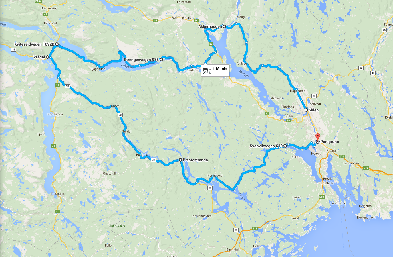 Tur 1- Skien-Porsgrunn