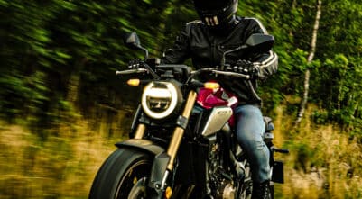 Timon Haugan på Honda CB650R